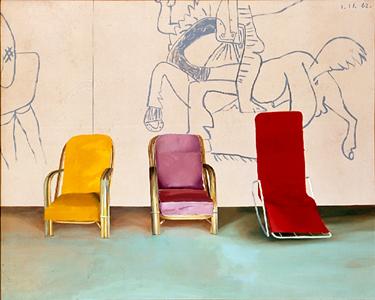 art-documents:
David Hockney / 3 chairs with a selection of a... art-documents:
David Hockney / 3 chairs with a selection of a...