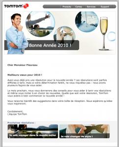 TomTom 2010 : Sélection d’emailings de Bonne Année !