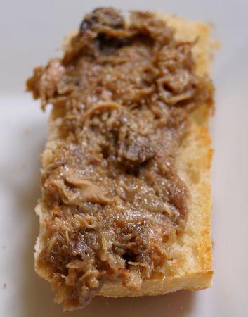 Rillettes de pintade aux pommes & morilles