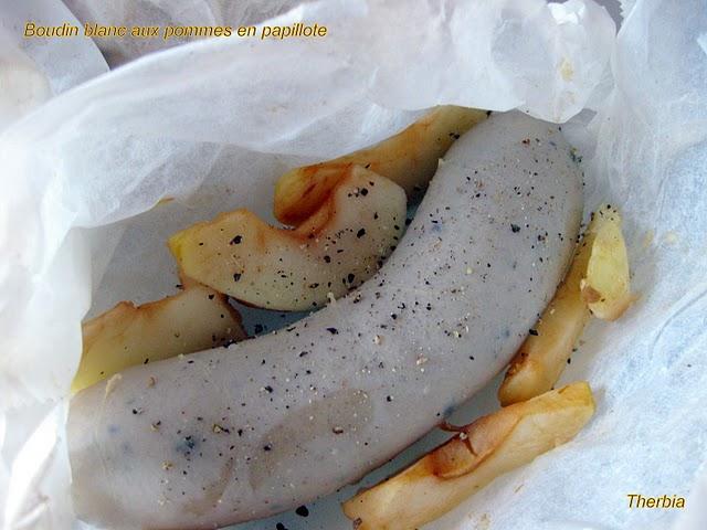 Papillotes de boudin blanc aux pommes http://lh3.ggpht.com/_R_hDG-ur51A/Szd-M20QH3I/AAAAAAAAIhg/LRoGPtmXE_A/s640/IMG_1303.JPG