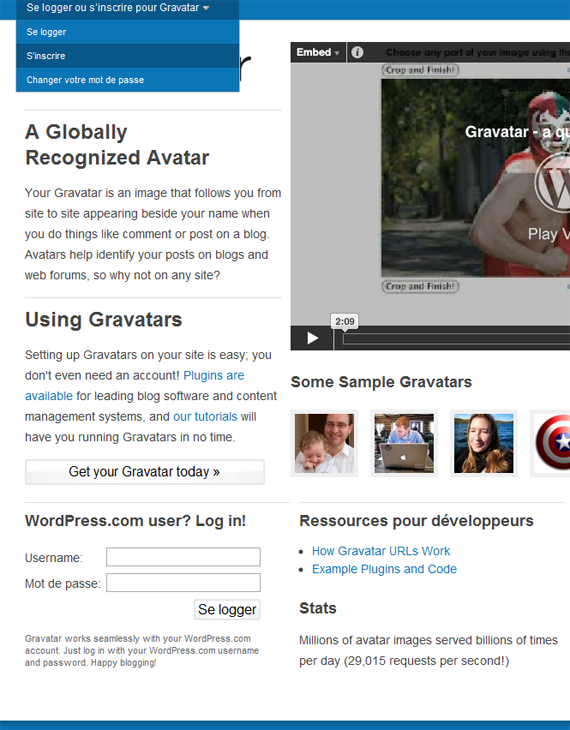 1 Comment Utiliser le Service : Gravatar ?