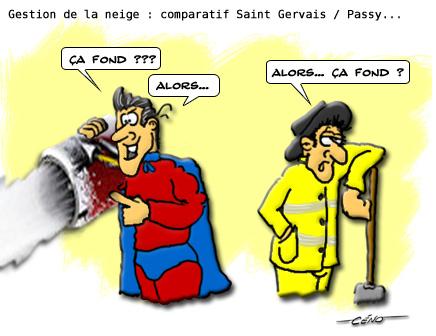 La Babole - Gestion de la neige : Passy VS Saint Gervais