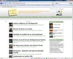 Optimiser l'espace d'affichage de Firefox - Extension Firefox interface firefox avant modifications