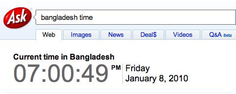 Ask: Time in Bangladesh