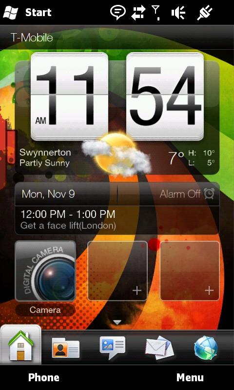 HTC HD 2 screen