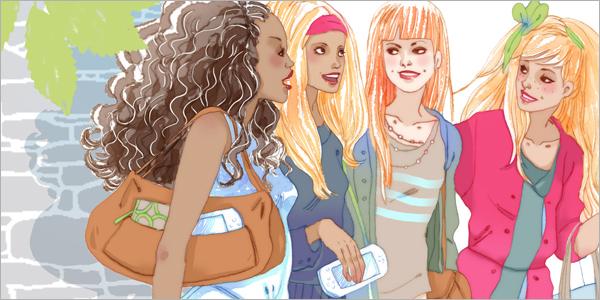 covercloseup Ubisoft Sony PSP game “Cover Girl” illustrations