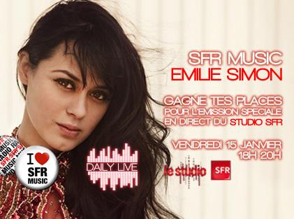 Emilie Simon ... des places à gagner pour son Showcase du 15 janvier 2010 Emilie Simon ... des places à gagner pour son Showcase du 15 janvier 2010