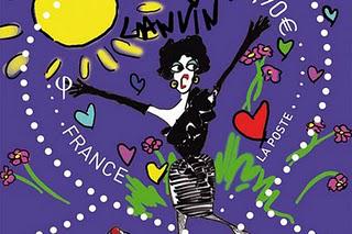 Lanvin signe les timbres en forme de coeur de La Poste