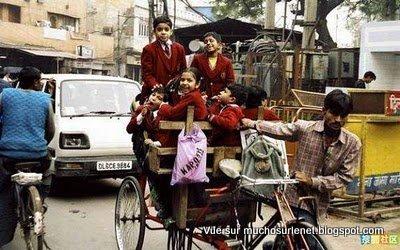 Transports scolaire en Inde