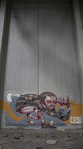 Les graffs d'Aryz Aryz 4