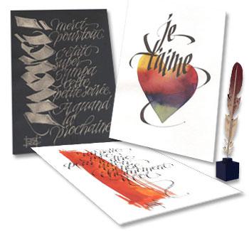 • La calligraphie : rencontre entre l’art & l’écriture
