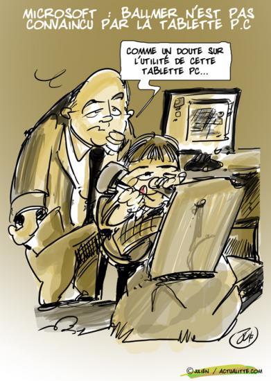 Ballmer, PDG de Microsoft, doute des tablettes PC Ballmer, PDG de Microsoft, doute des tablettes PC