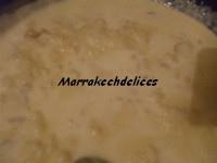 Macaronis en sauce crème escalope et champignons sauce