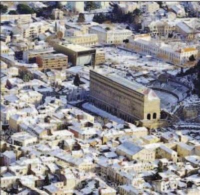 La Provence sous la neige, vue du ciel...