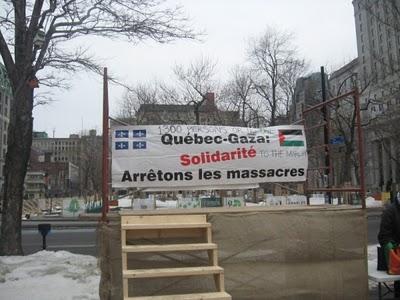 Montréal Manifestation de Solidarité Québec Gaza