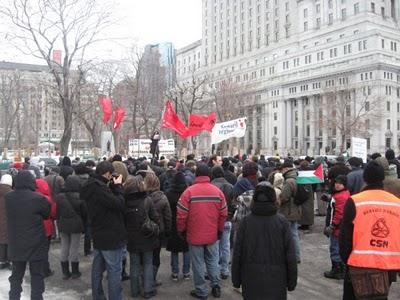 Montréal Manifestation de Solidarité Québec Gaza