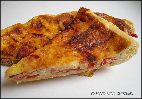 tarte cancoillotte chorizo