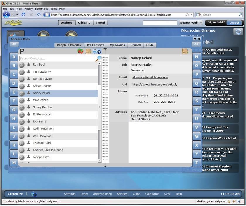 glide os adress book A la découverte du système Glide OS