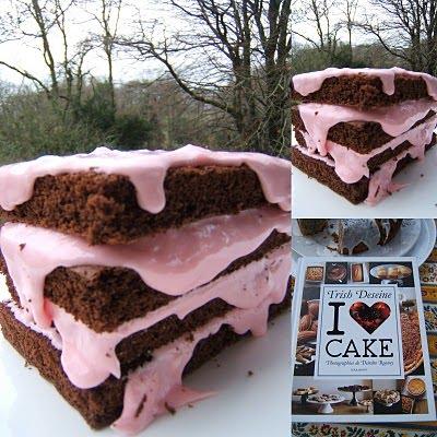 Pink and Brown Cake