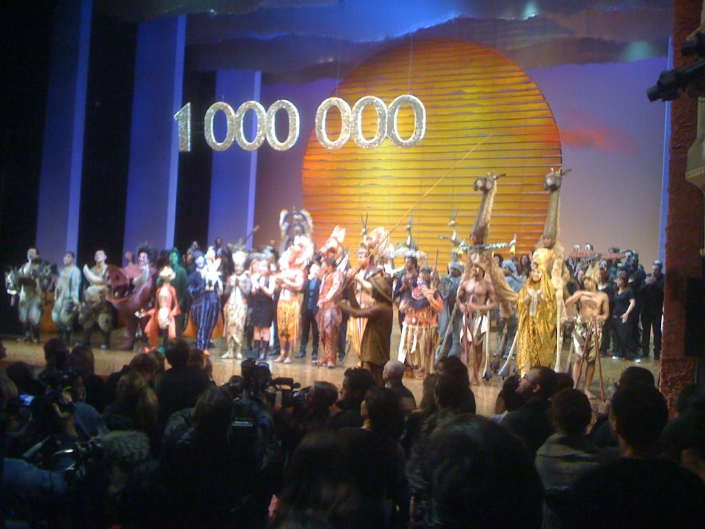 1000e spectateur au Roi Lion au théâtre Mogador 1000e spectateur au Roi Lion au théâtre Mogador