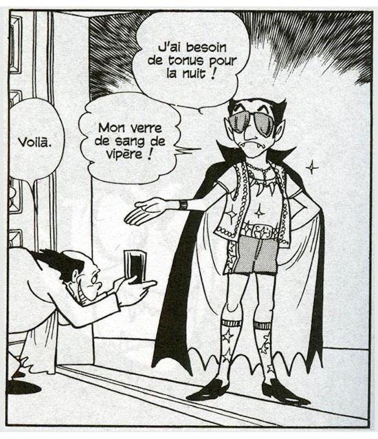 Sarko dans un manga des années 70 ?