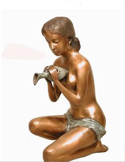 Quand une femme se penche pour boire (Henri-Frédéric Blanc)