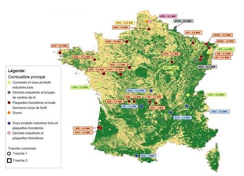 France : 32 projets d’énergie biomasse