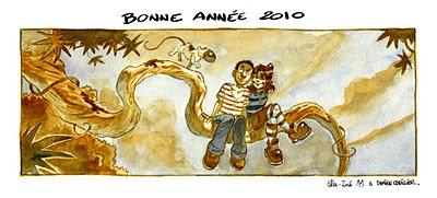 Les auteurs BD présentent leurs vœux : Anlor, Damien Cuvilier et Arnaud Poitevin