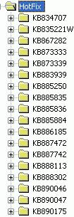 Lister les patches ou correctifs installés sur votre Windows XP