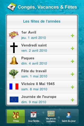 [Application IPA] MEGA Exclusivité : Congés, vacances et fêtes 1.0