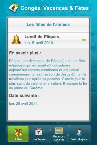 [Application IPA] MEGA Exclusivité : Congés, vacances et fêtes 1.0