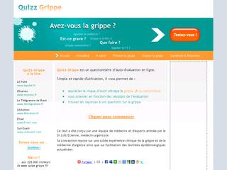Quizz-grippe.fr Grippe A (H1N1) : Lancement d’un test d’autoévaluation sur internet