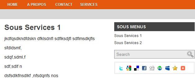 WordPress, affichage sous menu liés à un menu WordPress, affichage sous menu liés à un menu