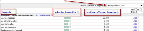 Google keyword tool Google keyword tool