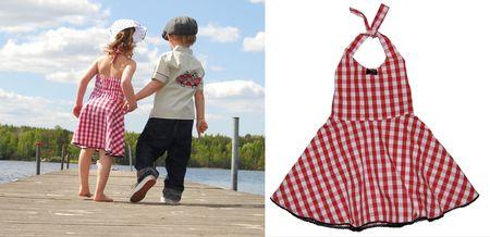 Robe rétro chic pour les petites filles qui aiment le look Rockabilly roberockabillyrockefella