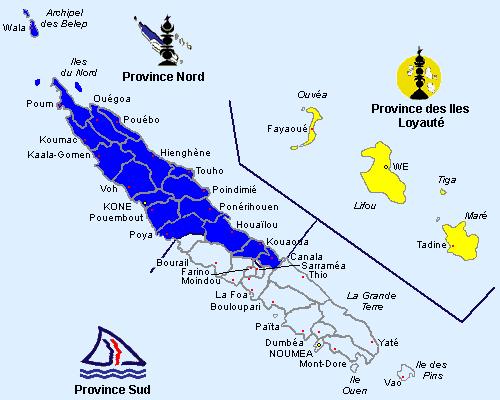 Les provinces de Calédonie Lettres de Nouvelle-Calédonie : mon abécédaire