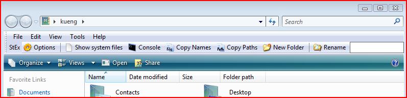 64 Bits : Shell Extensions StExBar screenshot