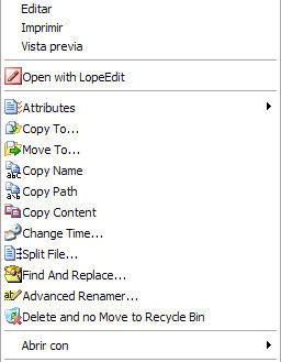 64 Bits : Shell Extensions menu