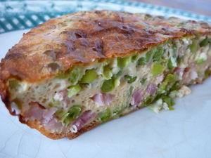 Clafoutis petits pois & lardons P1000012