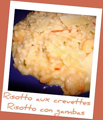 Risotto aux crevettes - Risotto con gambas