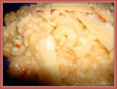 Risotto aux crevettes - Risotto con gambas