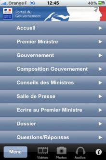 gouvernement-iphone-1 Gouvernement : l’application officielle