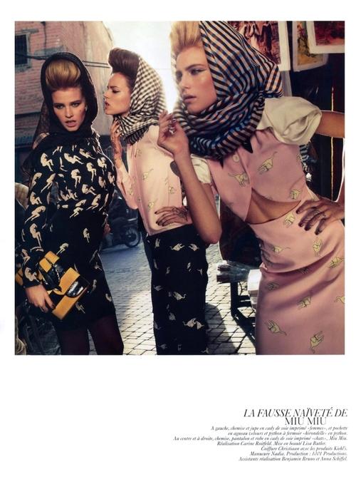 Vogue février 2010 : Spécial collections ! Une série...