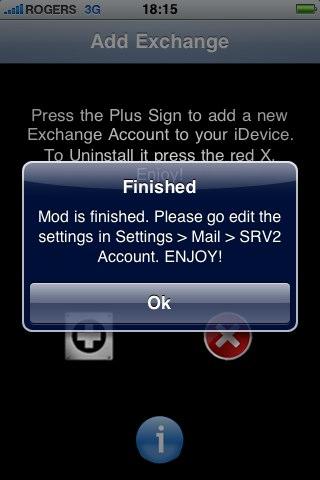 addEechange AddExchange ajoute un deuxième compte Exchange à votre iPhone  