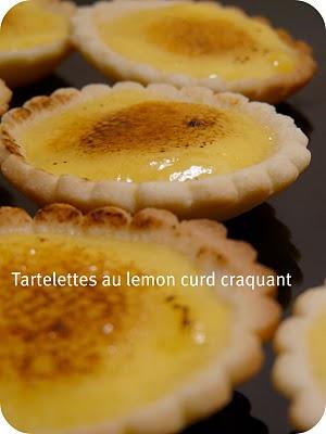 Tartelettes au lemon curd craquant