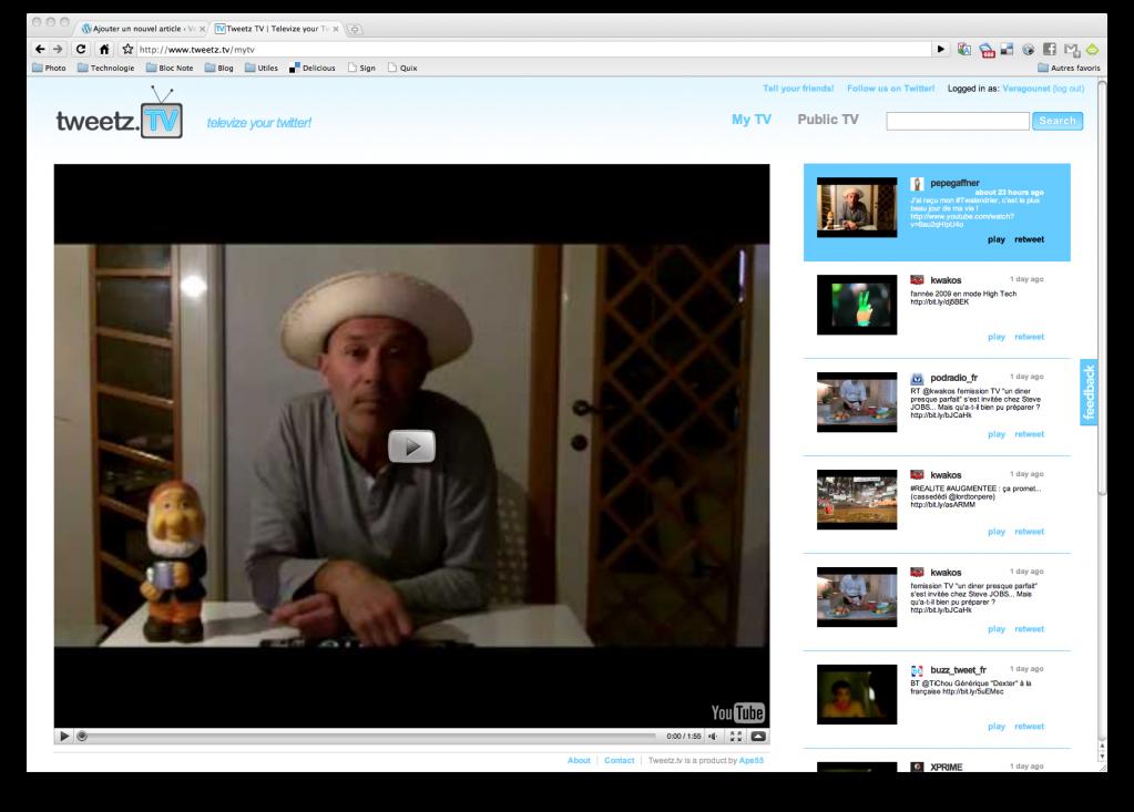 Découverte de Tweetz.TV
