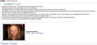 Arnaque à la Russe sur Meetic Arnaque à la Russe sur Meetic