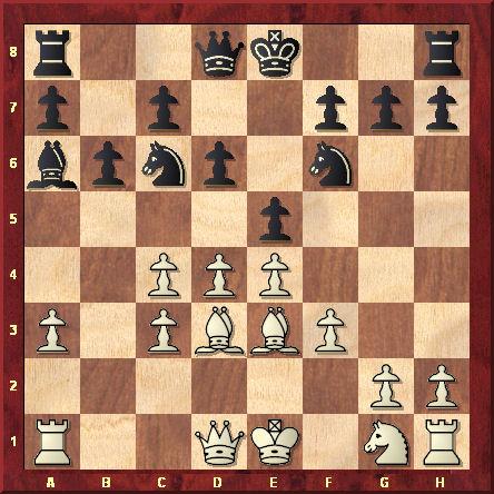 Par 8...Fc8-a6, Capablanca préparait l'attaque du pion c4, avec Cc6-a5. Mais il oublie un thème tactique. Les Blancs jouent et gagnent du matériel.