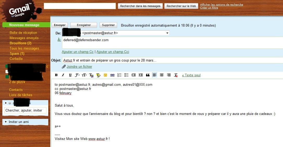 emailfuture23 emailfuture23 2 Sites pour Envoyer des emails plannifier ...