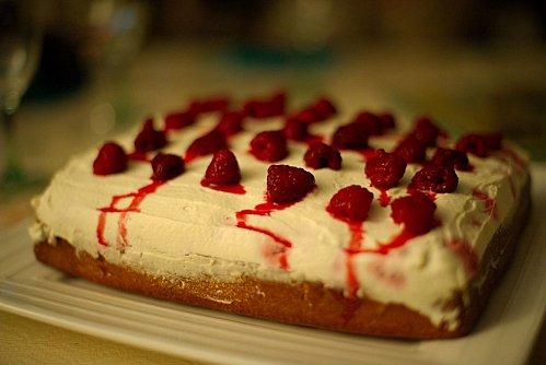 gateau framboise
